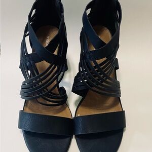 Black Strappy Women's Sandals
